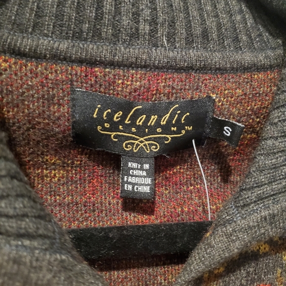Icelandic Design Lambswool Cardigan S NWT - Picture 2 of 11